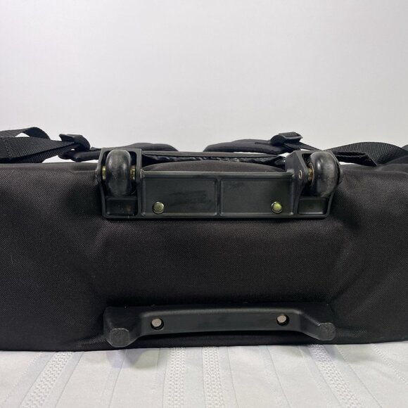 Kaces Rolling Marching Snare Drum Backpack Wheeled Percussion Padded Case Black - Picture 9 of 10